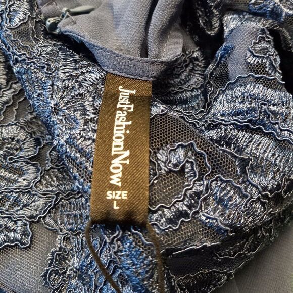 New Just Fashion Now Long Blue Dress - Picture 8 of 8